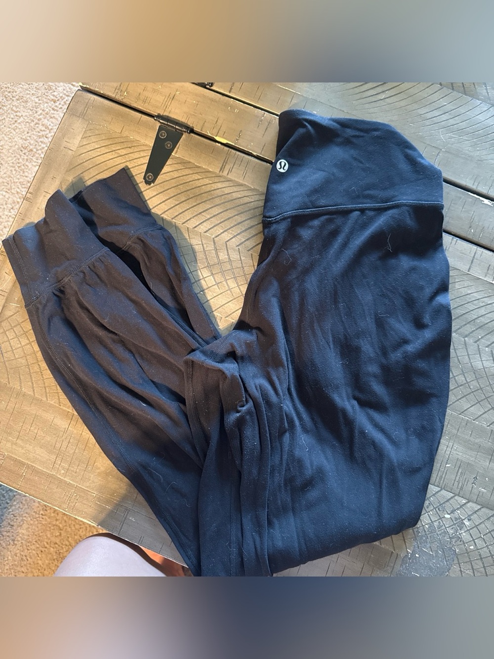 Lululemon Black Align joggers with Logo
